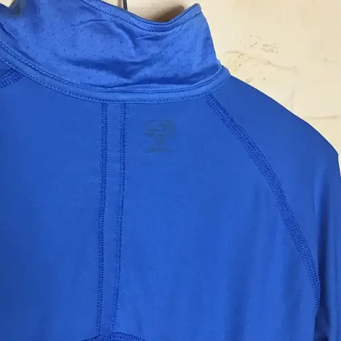 Champion  BLUE PULLOVER 1/4 ZIP TRACK SWEATER WOMENS SIZE SMALL RETAIL $45