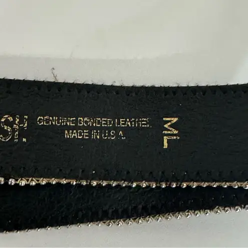 Absolutely Fresh Blue and Red Tartan Belt with Gold Buckle