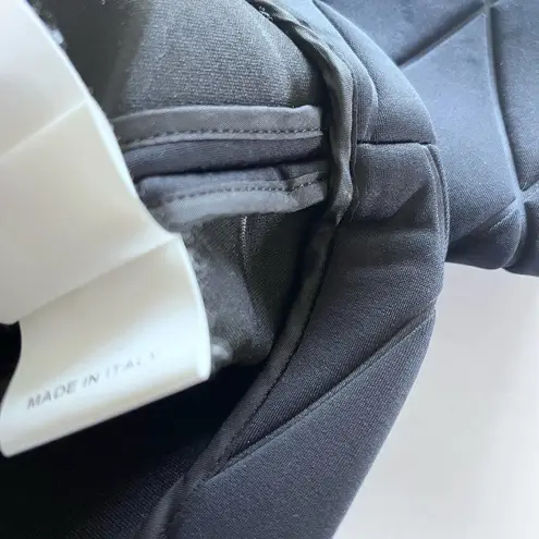 MSGM 3/4 Sleeve Neoprene Cropped Quilted Top Black Women's Size 40/S