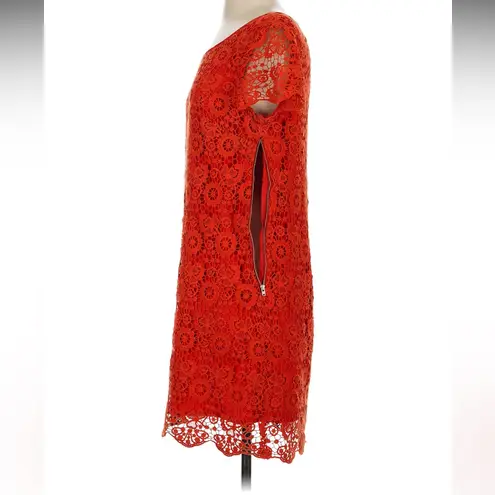 Moulinette Soeurs ASO Violet Harmon American Horror Story Orange Red Lace Dress Anthropologie
