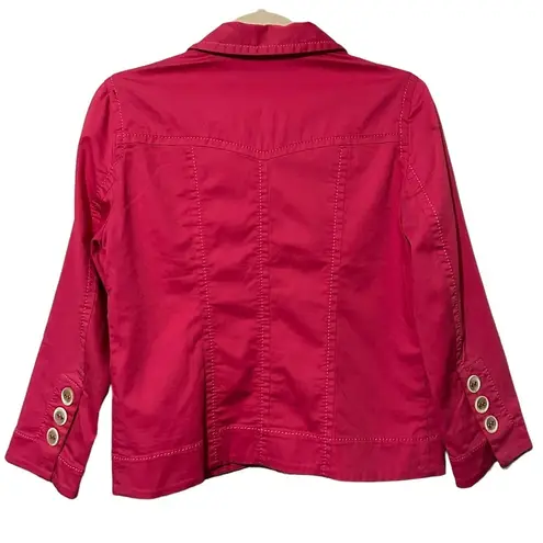 Gerard Darel Pink Blazer Jacket Cotton Spandex Made in Serbia Size 38