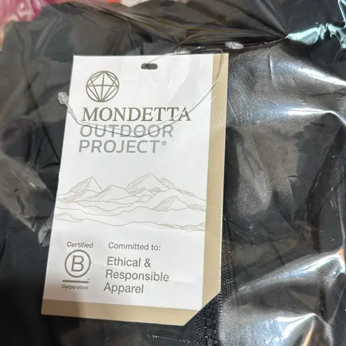 Mondetta Ladies' Mixed Media Water Wind Resistant Black Jacket Coats nwt