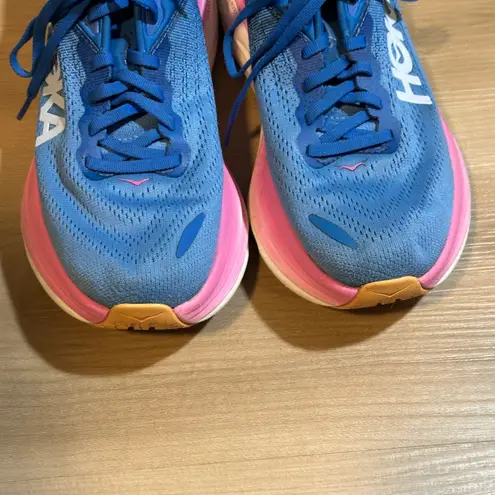 Hoka One Bondi 8 Womens Coastal Sky Road Running Hiking Sneakers Shoes 8.5B