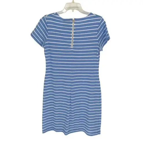Sail To Sable STS Women’s Stripe Short Sleeve Mini Dress Blue White Medium NWT