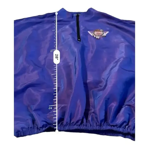 Vintage Harley Davidson Purple Jacket & Pants Nylon Track Set Sz 2XL
