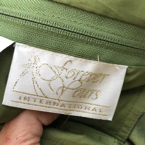 Forever Yours 16 avocado sage Green hi lo Strapless Prom wedding Dress