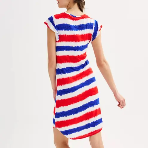 Freshman Juniors' 1996 Tie Dye Stripes American Mini T