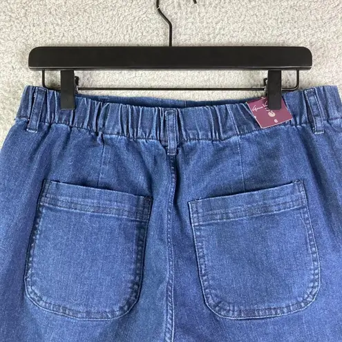 Gloria Vanderbilt  Shorts Size 6 Average Womens High Rise Denim Stretch Blue New