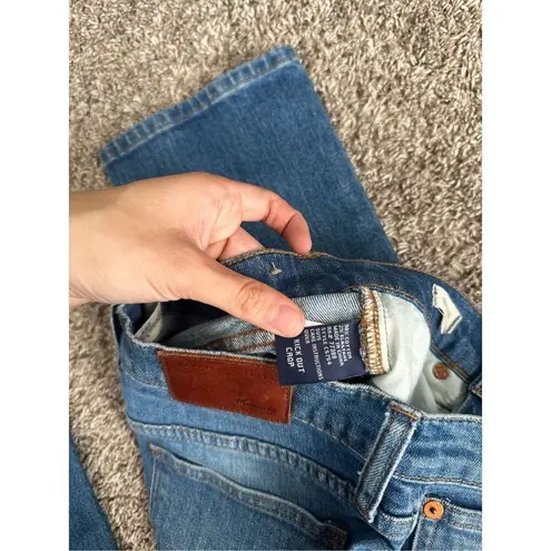 Madewell  kick out crop jeans high waisted straight leg bootcut cropped denim 24