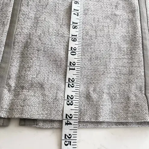 Lafayette 148 New York Mist Gray Linen Blend Straight Pencil Skirt Size 2 NWT