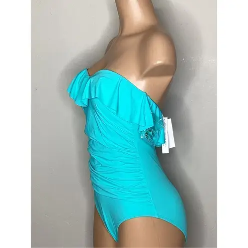 Bleu Rod Beattie New. ruffle one piece. Size 4. Retails $125