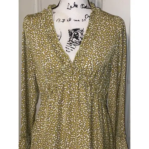 Bella Ella Boutique Bella Ella Women’s Ruffle Boho SunShine In My Soul knee Lenth Lined Dress Sz L