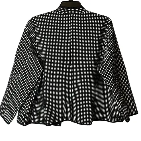 Laura Ashley Black & White Polka Dot Blazer Size 3X