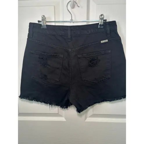 KanCan Everything's Awesome High Rise Shorts Denim Shorts Jean Shorts Size 7 Black