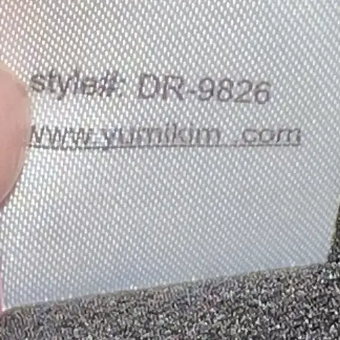 Yumi Kim Silk Ruffle Black Off The Shoulder Dress Style DR-9826 Women Size Small