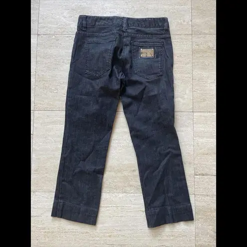 Dolce & Gabbana  Via‎ San Damiano 7 Milano Jeans Black Cropped