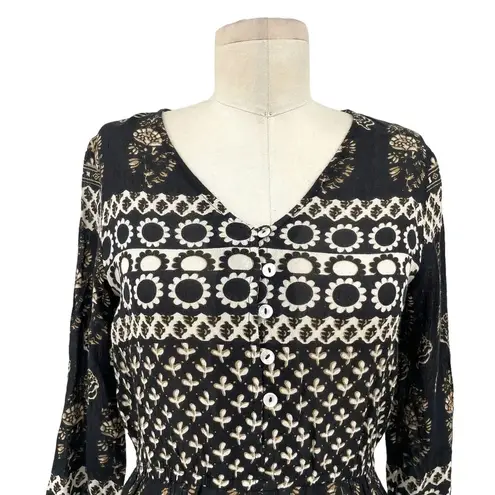 Raga The Remington Romper Black Bohemian Print Size XS