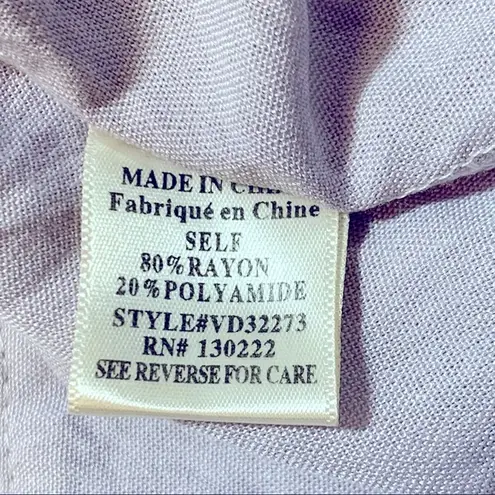 Very J Grey Boho Long Sleeve Dress NWT Size Large