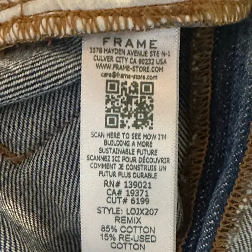 frame denim Frame Nouveau Le Mix Two Tone Denim Jeans Size 28