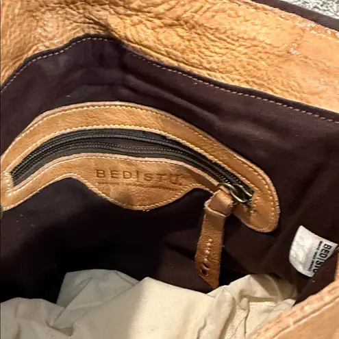 Bed Stu  Leather Venice Beach II Patchwork Crossbody Bag Tan Rustic MSRP 329 - Image 11