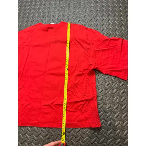 Vintage 90s Stuck On You Cupid Valentine Heart Tee Large Graphic Shirt Womens Red