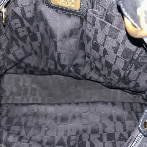 Furla Rouged Black Leather Handbag