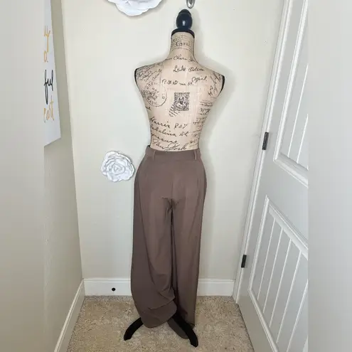 Princess Polly NTM: Chocolate Brown Archer High Waist Pants Sz 6