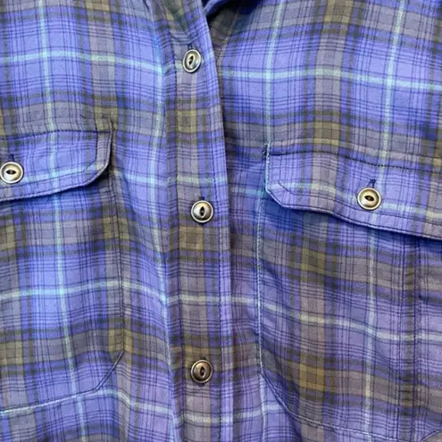 L.L.Bean  Camp Blue Plaid Shirt