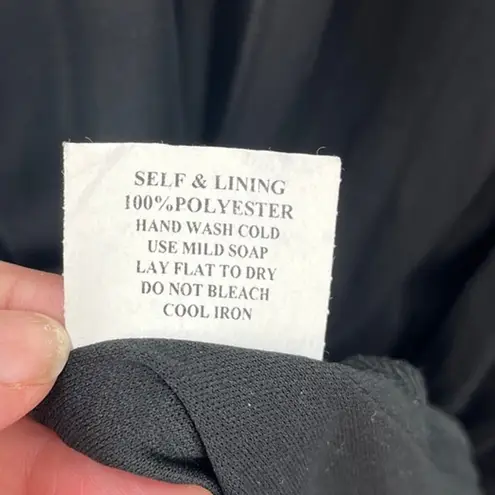 Ruby Rox Y2K Pearl Collar Chiffon Dress Med Whimsigoth Gatsby Halter Prom Black