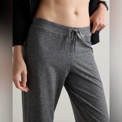 Quince Flowknit Wide Leg Pants Heather Gray size Large NWOT