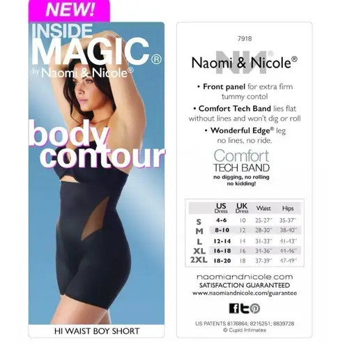 Naomi & Nicole Contour High Waist Boyshort Extra
