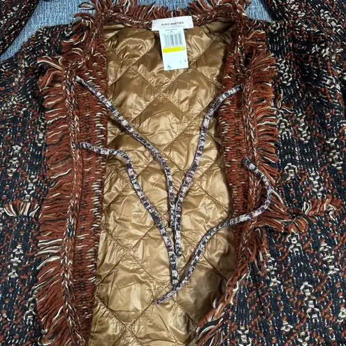 Aldo Martins Women’s Thun Fringe Knit Bomber Jacket Size M