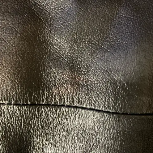 Newport News Women's 90s leather black trenchcoat size 6