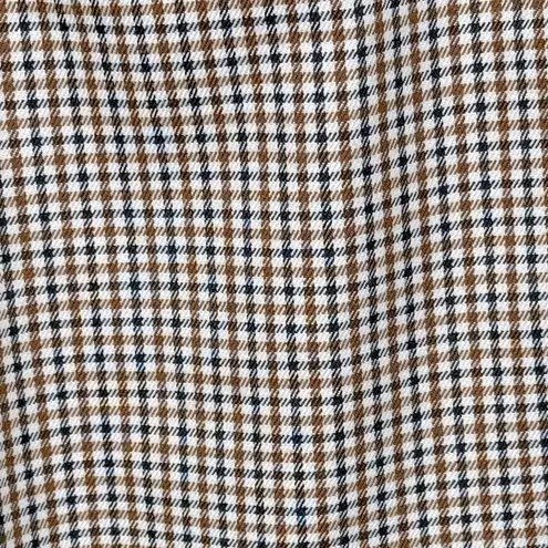 LULUS Beige Houndstooth Tapered Leg Dress Pants with Zip Bottom