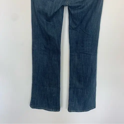 CAbi  Mid Rise Flare Leg Dark Wash Jeans Size 6