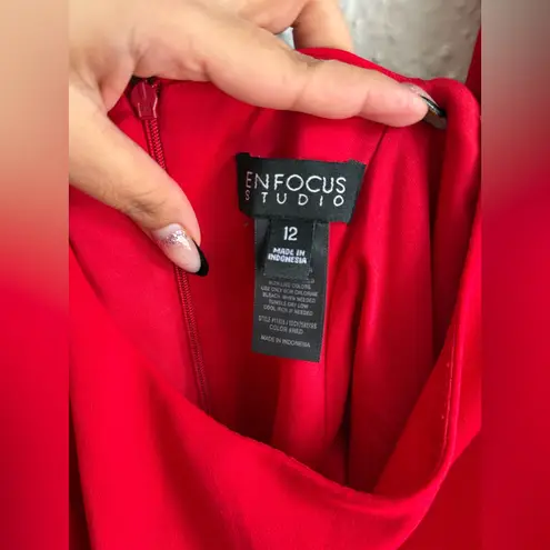 Enfocus Studio  Vibrant Red Tank Top Size 12