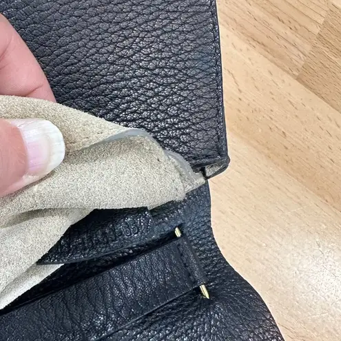 Chloé Chloe Drew Mini Black Leather Saddle Bag Gold Hardware