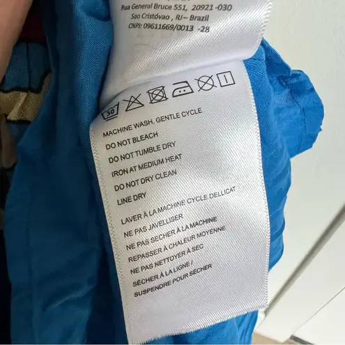 Farm Rio Anika Tiles Blue Maxi Dress in Blue