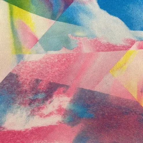 Lucy Pastel Kaleidoscope Racerback Activewear Tank Top Size XS Pink