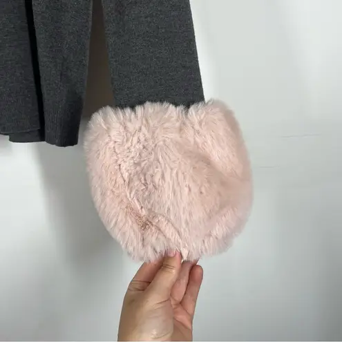 Milly Faux Fur Poof Sleeve Pullover Size Medium