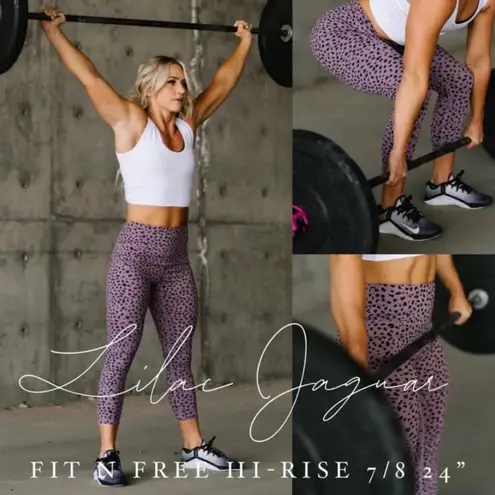 Zyia Lilac Jaguar Fit n Free Hi-rise 7/8 24", XL (12)