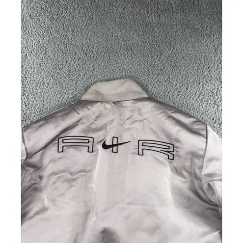 Nike Air Therma Fit Bomber Jacket Women XS Loose Long Full Zip Pink