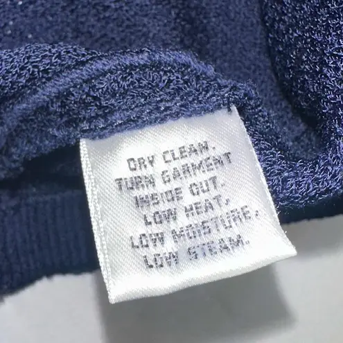 St. John Navy Knit Pencil Skirt Size 4 Elastic Waiste Stretch