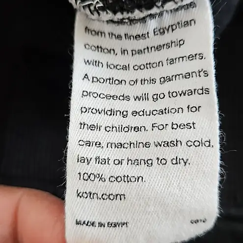 Kotn Unisex Hoodie Size L Black Pullover Sweatshirt “Better” Embroidery Minimali Size L - Image 8