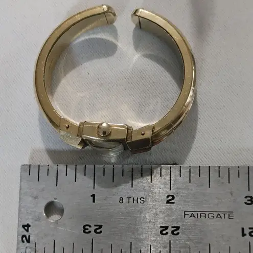 Wittnauer Watch 10K GF Gold Filled Wind Up Vintage Cuff Bracelet Chain Clasp