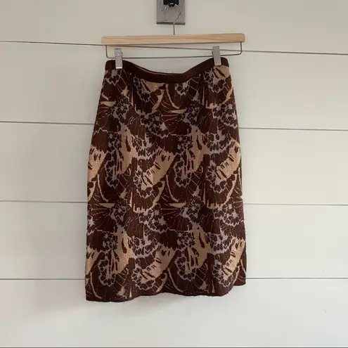 Anthropologie  Sparrow Brown Patterned Skirt