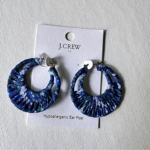 J.Crew  Women’s Fashion Statement Thread Wrapped Hoop Earrings 
NWT