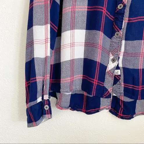 Vintage Havana Americana Plaid Fly Back Shirt Size Large