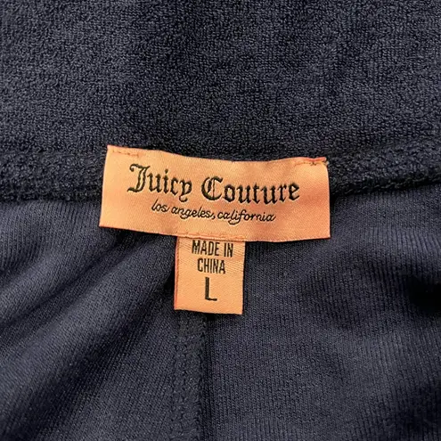 Juicy Couture 🌺NWT  NAVY BLUE TERRY CLOTH SHORT SET SIZE LARGE🌺