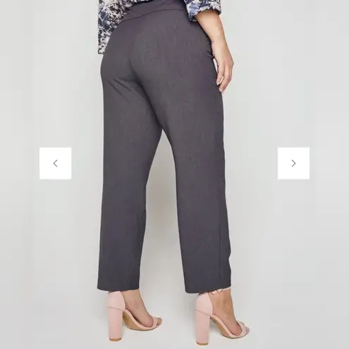 Roz & Ali Gray Ankle Cropped Pants